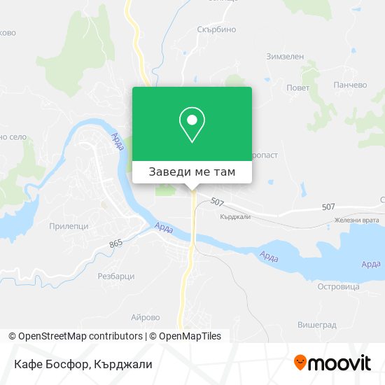 Кафе Босфор карта