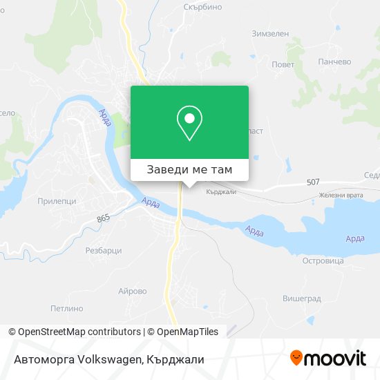 Автоморга Volkswagen карта
