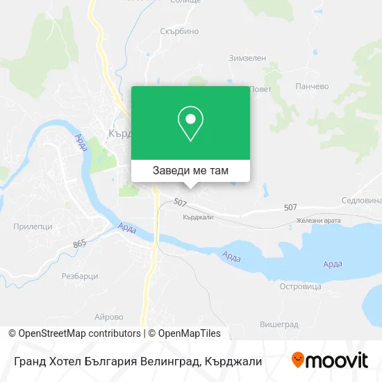 Гранд Хотел България Велинград карта