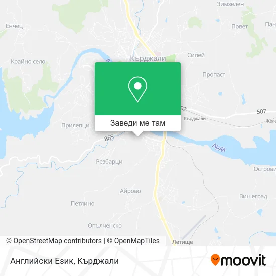 Английски Език карта