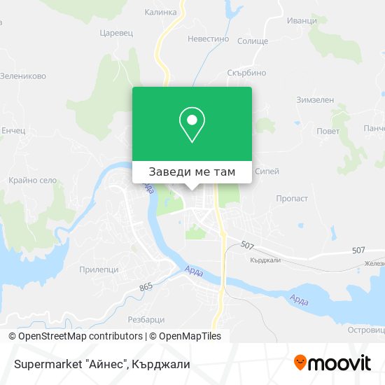 Supermarket "Айнес" карта