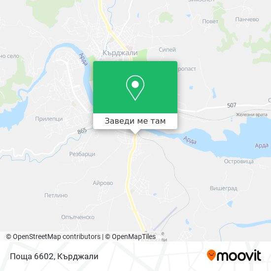 Поща 6602 карта
