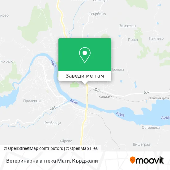 Ветеринарна аптека Маги карта