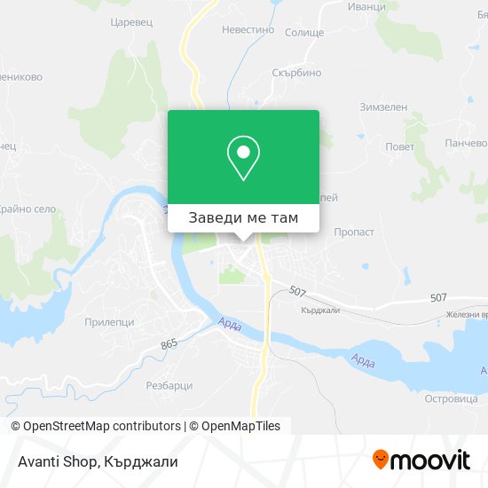 Avanti Shop карта