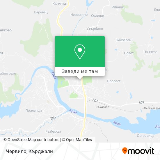 Червило карта