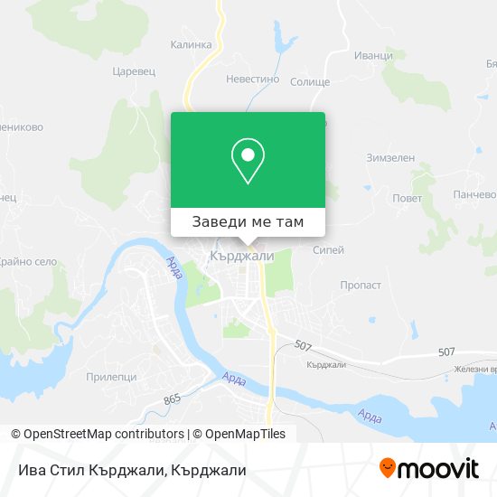 Ива Стил Кърджали карта