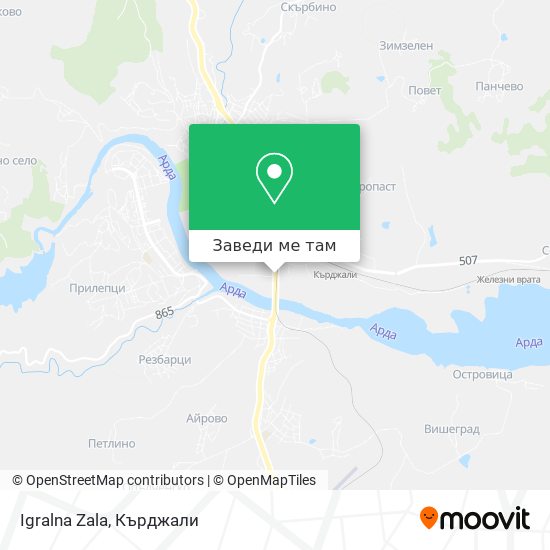 Igralna Zala карта