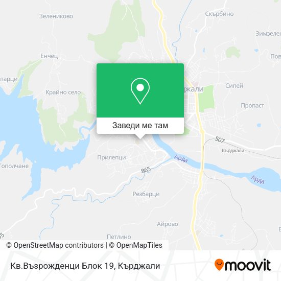 Кв.Възрожденци Блок 19 карта