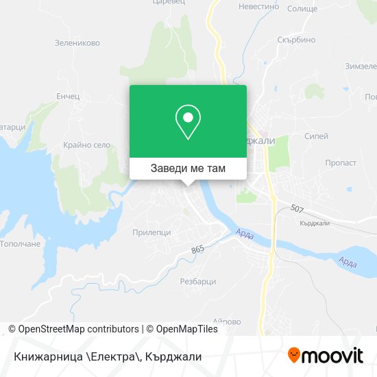 Книжарница \Електра\ карта