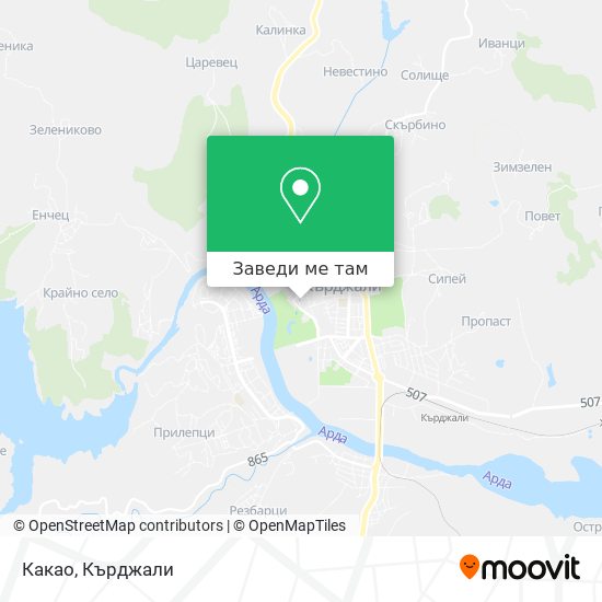 Какао карта