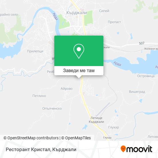 Ресторант Кристал карта