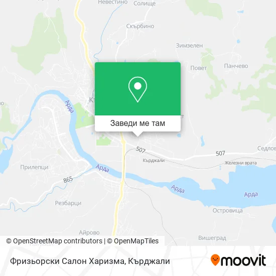 Фризьорски Салон Харизма карта