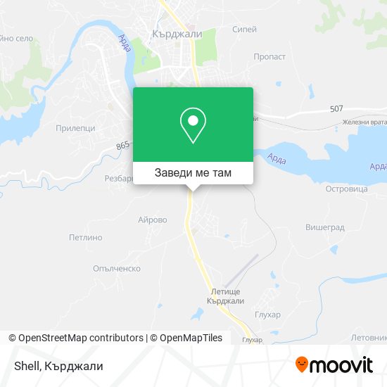 Shell карта