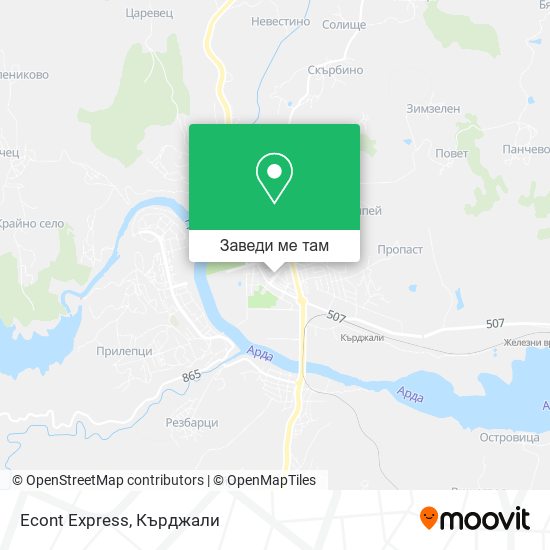 Econt Express карта