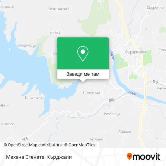 Механа Стената карта