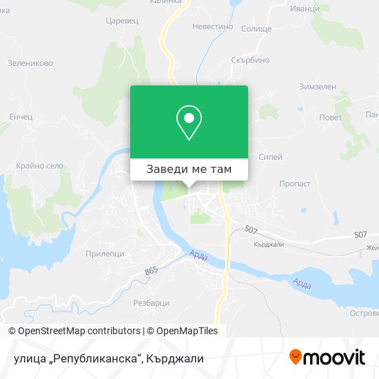 улица „Републиканска“ карта