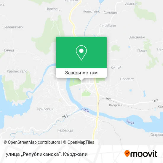 улица „Републиканска“ карта