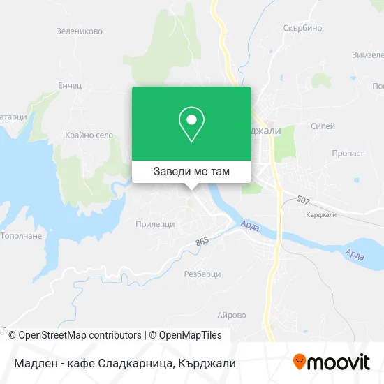 Мадлен - кафе Сладкарница карта