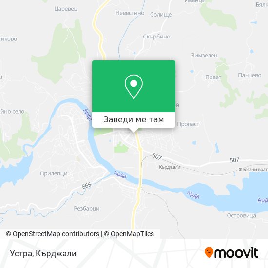 Устра карта