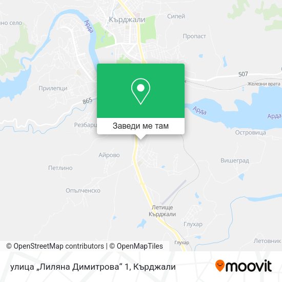 улица „Лиляна Димитрова“ 1 карта