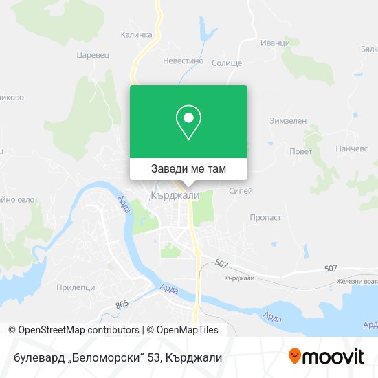 булевард „Беломорски“ 53 карта