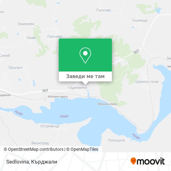 Sedlovina карта