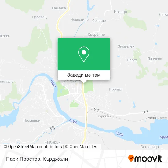 Парк Простор карта