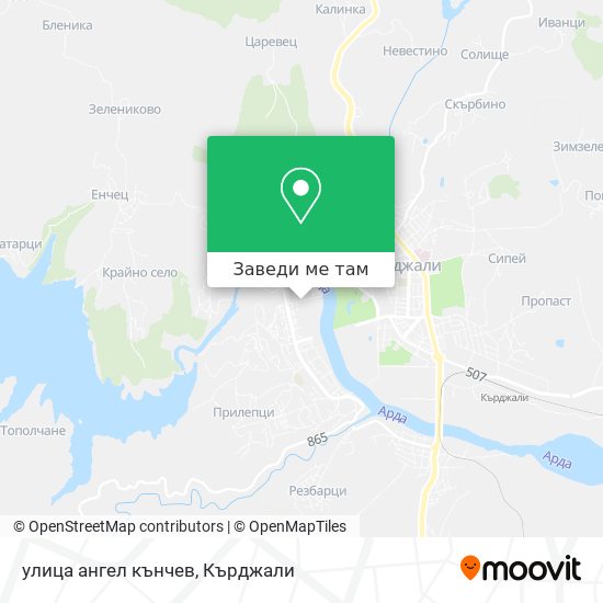 улица ангел кънчев карта