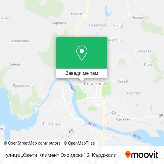 улица „Свети Климент Охридски“ 2 карта