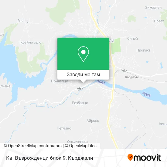 Кв. Възрожденци блок 9 карта