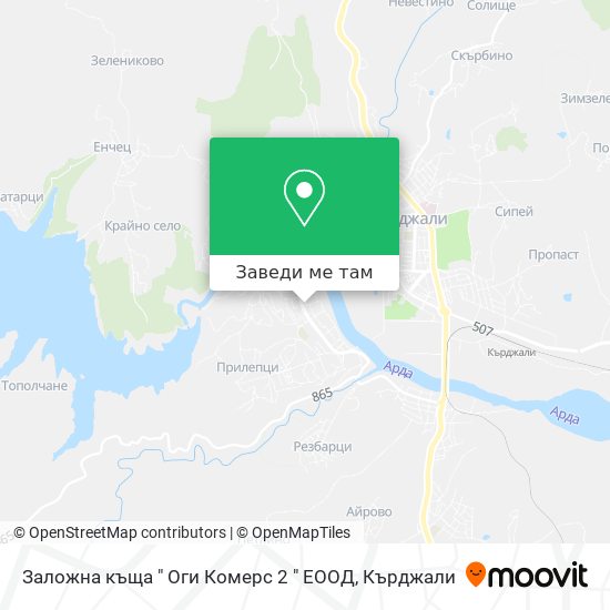 Заложна къща " Оги Комерс 2 " ЕООД карта