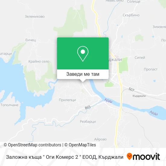 Заложна къща " Оги Комерс 2 " ЕООД карта