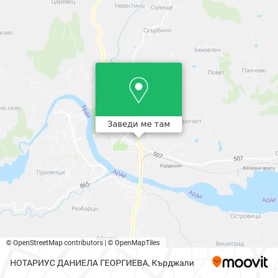 НОТАРИУС ДАНИЕЛА ГЕОРГИЕВА карта