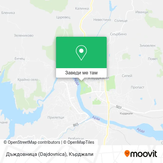 Дъждовница (Dajdovnica) карта