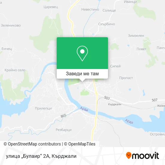 улица „Булаир“ 2A карта