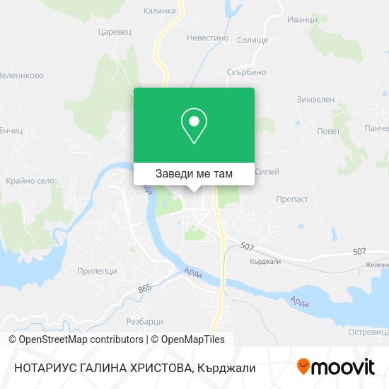 НОТАРИУС ГАЛИНА ХРИСТОВА карта