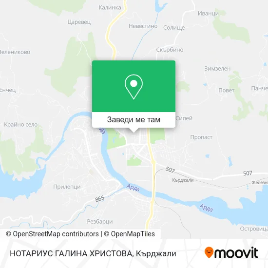 НОТАРИУС ГАЛИНА ХРИСТОВА карта
