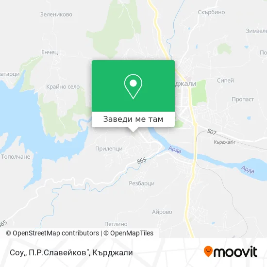 Соу,, П.Р.Славейков" карта