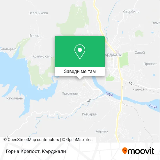 Горна Крепост карта
