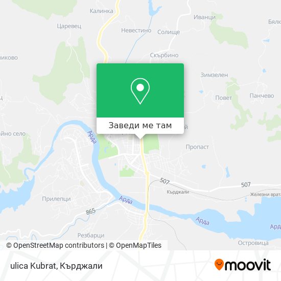 ulica Kubrat карта