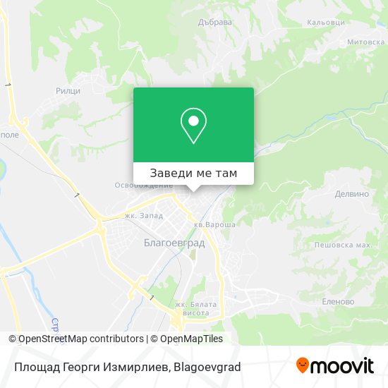 Площад Георги Измирлиев карта