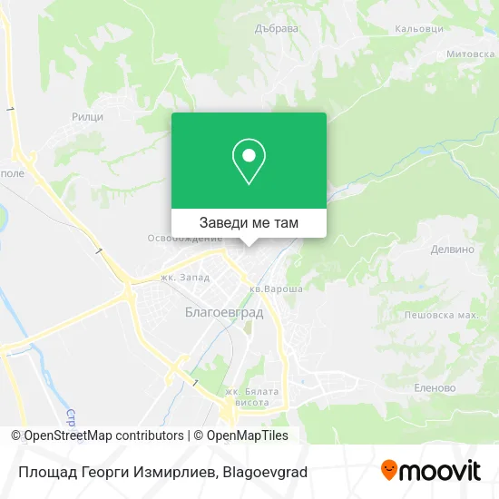 Площад Георги Измирлиев карта