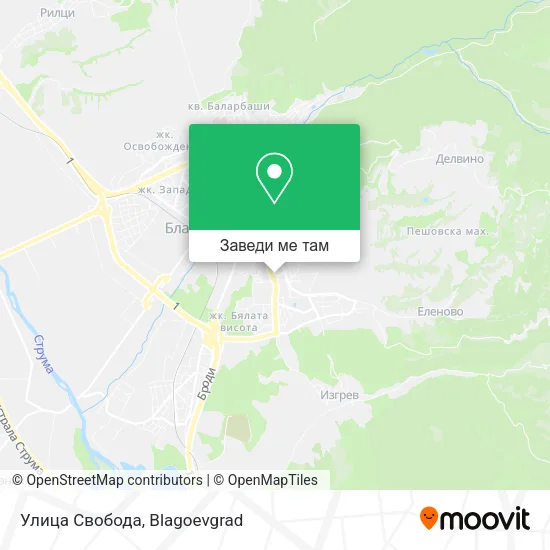 Улица Свобода карта