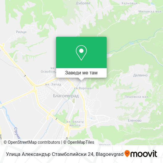 Улица Александър Стамболийски 24 карта