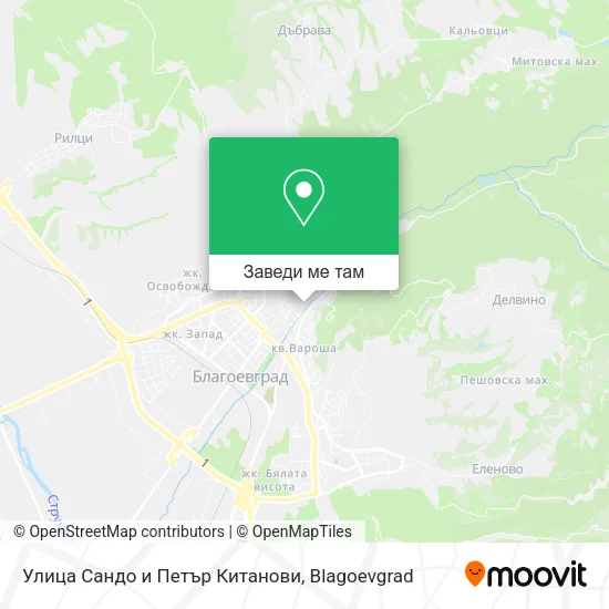 Улица Сандо и Петър Китанови карта