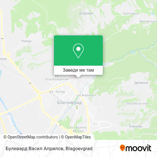 Булевард Васил Априлов карта