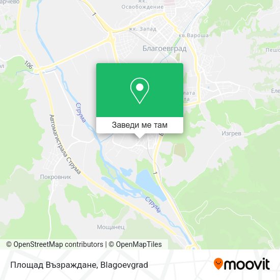 Площад Възраждане карта