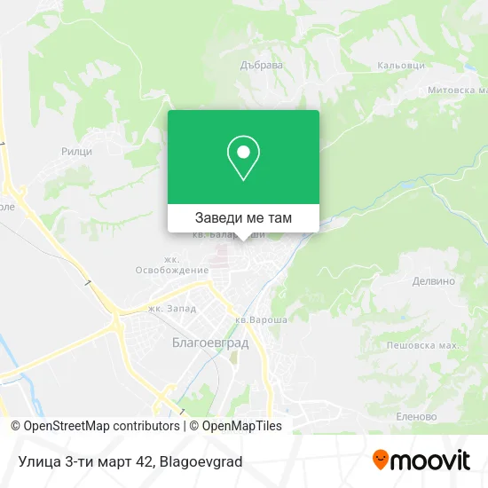 Улица 3-ти март 42 карта