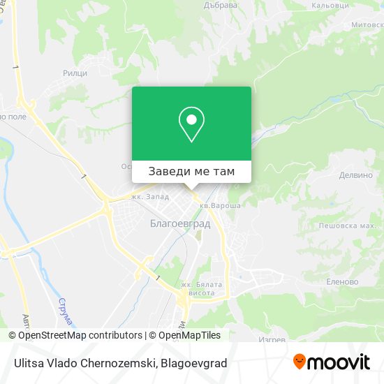 Ulitsa Vlado Chernozemski карта