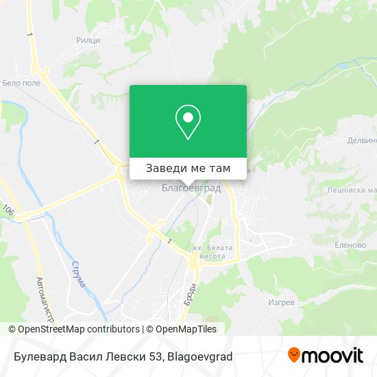 Булевард Васил Левски 53 карта
